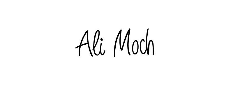 The best way (Angelique-Rose-font-FFP) to make a short signature is to pick only two or three words in your name. The name Ali Moch include a total of six letters. For converting this name. Ali Moch signature style 5 images and pictures png