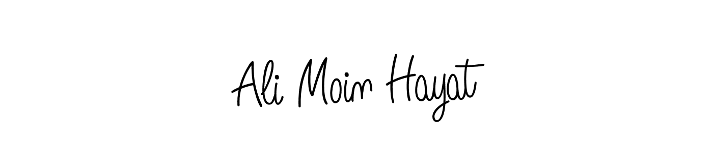 Also we have Ali Moin Hayat name is the best signature style. Create professional handwritten signature collection using Angelique-Rose-font-FFP autograph style. Ali Moin Hayat signature style 5 images and pictures png