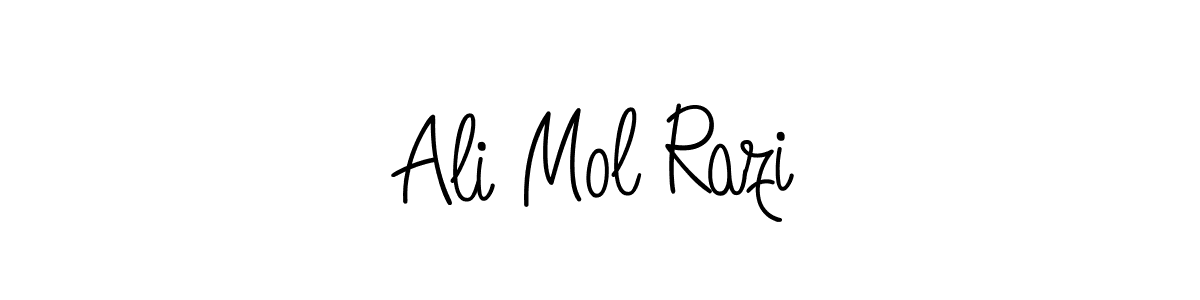 Design your own signature with our free online signature maker. With this signature software, you can create a handwritten (Angelique-Rose-font-FFP) signature for name Ali Mol Razi. Ali Mol Razi signature style 5 images and pictures png