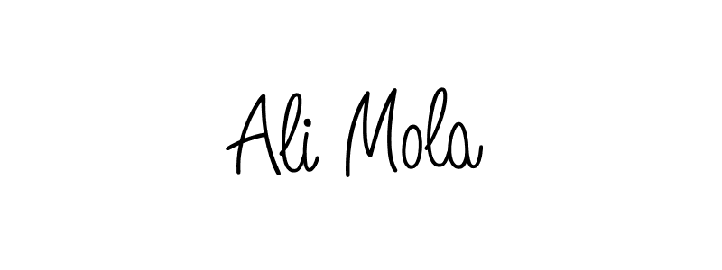 Once you've used our free online signature maker to create your best signature Angelique-Rose-font-FFP style, it's time to enjoy all of the benefits that Ali Mola name signing documents. Ali Mola signature style 5 images and pictures png