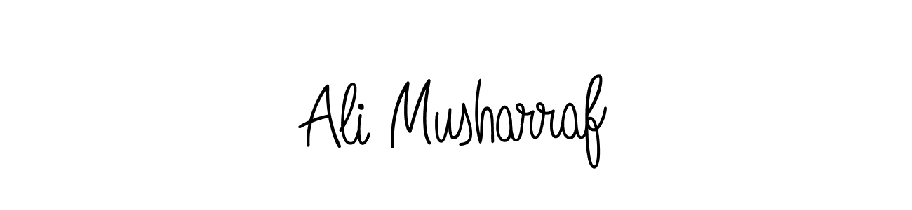 Make a beautiful signature design for name Ali Musharraf. With this signature (Angelique-Rose-font-FFP) style, you can create a handwritten signature for free. Ali Musharraf signature style 5 images and pictures png