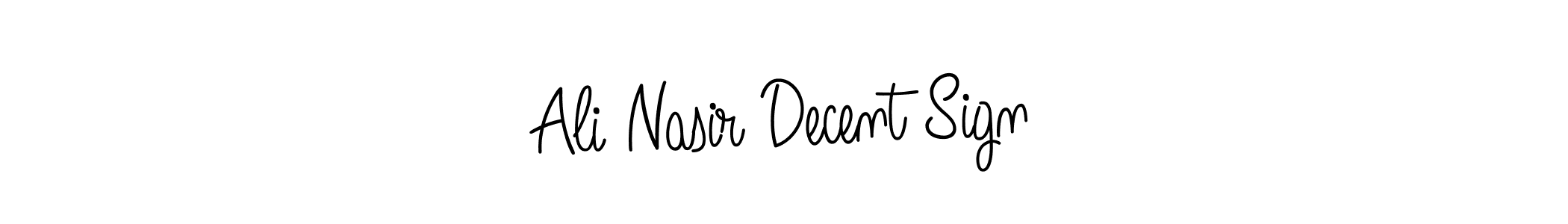 You should practise on your own different ways (Angelique-Rose-font-FFP) to write your name (Ali Nasir Decent Sign) in signature. don't let someone else do it for you. Ali Nasir Decent Sign signature style 5 images and pictures png
