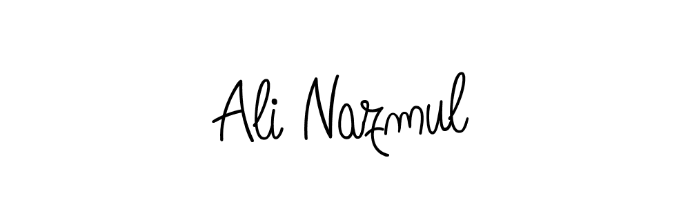 Design your own signature with our free online signature maker. With this signature software, you can create a handwritten (Angelique-Rose-font-FFP) signature for name Ali Nazmul. Ali Nazmul signature style 5 images and pictures png