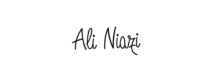 Ali Niazi stylish signature style. Best Handwritten Sign (Angelique-Rose-font-FFP) for my name. Handwritten Signature Collection Ideas for my name Ali Niazi. Ali Niazi signature style 5 images and pictures png