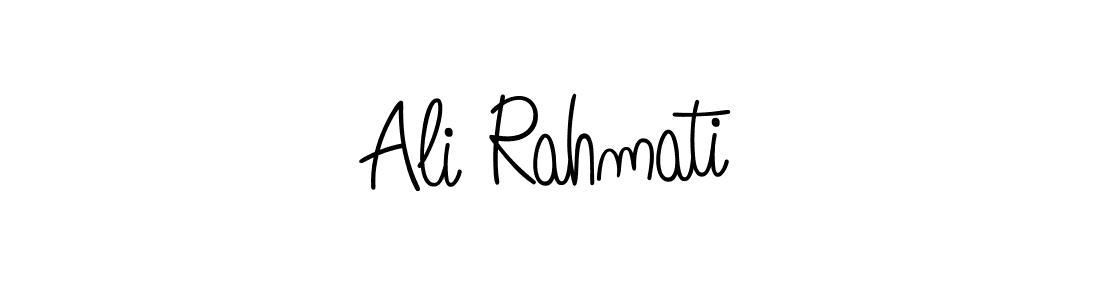 How to make Ali Rahmati name signature. Use Angelique-Rose-font-FFP style for creating short signs online. This is the latest handwritten sign. Ali Rahmati signature style 5 images and pictures png