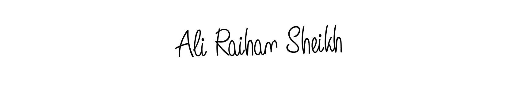 Also we have Ali Raihan Sheikh name is the best signature style. Create professional handwritten signature collection using Angelique-Rose-font-FFP autograph style. Ali Raihan Sheikh signature style 5 images and pictures png