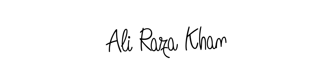 Use a signature maker to create a handwritten signature online. With this signature software, you can design (Angelique-Rose-font-FFP) your own signature for name Ali Raza Khan. Ali Raza Khan signature style 5 images and pictures png