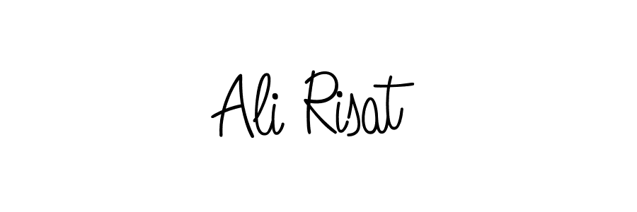 How to make Ali Risat name signature. Use Angelique-Rose-font-FFP style for creating short signs online. This is the latest handwritten sign. Ali Risat signature style 5 images and pictures png