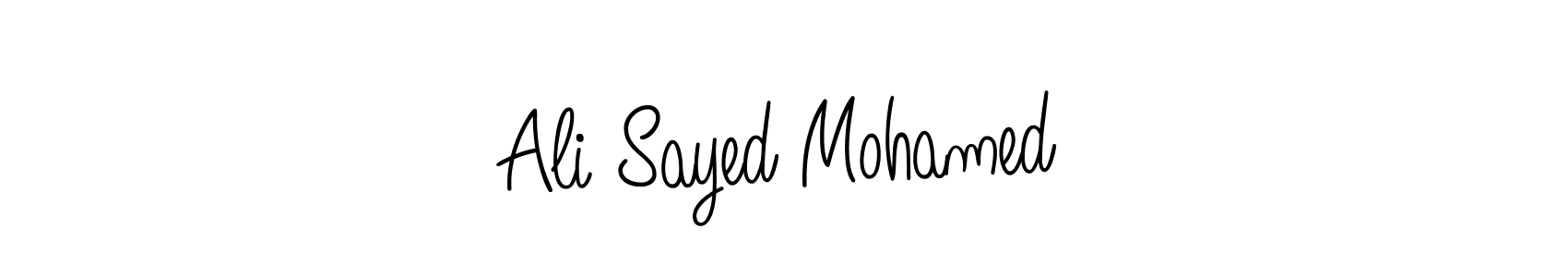 Create a beautiful signature design for name Ali Sayed Mohamed. With this signature (Angelique-Rose-font-FFP) fonts, you can make a handwritten signature for free. Ali Sayed Mohamed signature style 5 images and pictures png