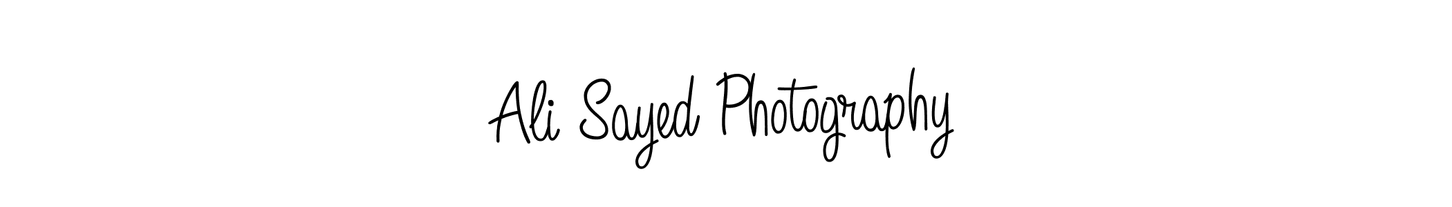 Use a signature maker to create a handwritten signature online. With this signature software, you can design (Angelique-Rose-font-FFP) your own signature for name Ali Sayed Photography. Ali Sayed Photography signature style 5 images and pictures png