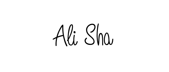 Design your own signature with our free online signature maker. With this signature software, you can create a handwritten (Angelique-Rose-font-FFP) signature for name Ali Sha. Ali Sha signature style 5 images and pictures png