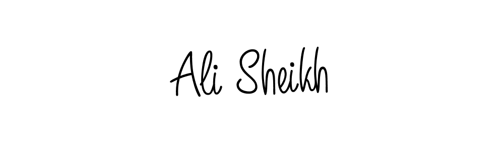 Design your own signature with our free online signature maker. With this signature software, you can create a handwritten (Angelique-Rose-font-FFP) signature for name Ali Sheikh. Ali Sheikh signature style 5 images and pictures png