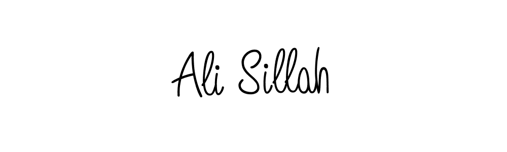 How to make Ali Sillah name signature. Use Angelique-Rose-font-FFP style for creating short signs online. This is the latest handwritten sign. Ali Sillah signature style 5 images and pictures png