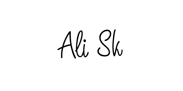 You should practise on your own different ways (Angelique-Rose-font-FFP) to write your name (Ali Sk) in signature. don't let someone else do it for you. Ali Sk signature style 5 images and pictures png