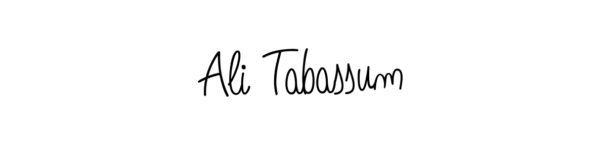 Design your own signature with our free online signature maker. With this signature software, you can create a handwritten (Angelique-Rose-font-FFP) signature for name Ali Tabassum. Ali Tabassum signature style 5 images and pictures png