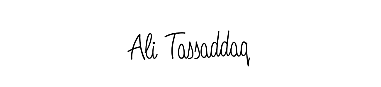 How to make Ali Tassaddaq name signature. Use Angelique-Rose-font-FFP style for creating short signs online. This is the latest handwritten sign. Ali Tassaddaq signature style 5 images and pictures png
