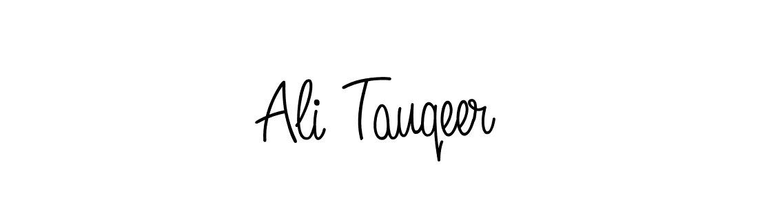 You should practise on your own different ways (Angelique-Rose-font-FFP) to write your name (Ali Tauqeer) in signature. don't let someone else do it for you. Ali Tauqeer signature style 5 images and pictures png