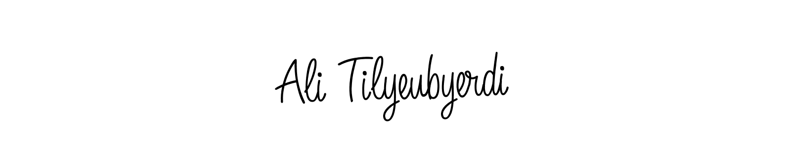 Also we have Ali Tilyeubyerdi name is the best signature style. Create professional handwritten signature collection using Angelique-Rose-font-FFP autograph style. Ali Tilyeubyerdi signature style 5 images and pictures png