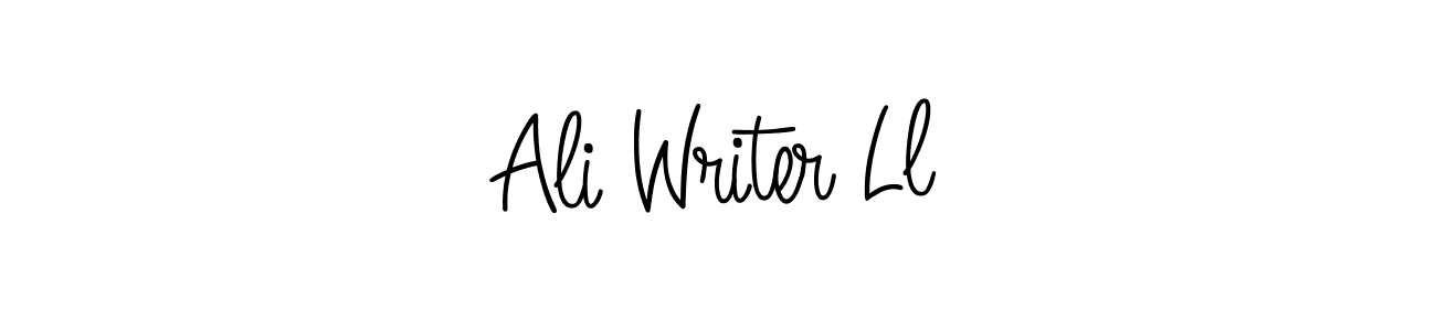 Design your own signature with our free online signature maker. With this signature software, you can create a handwritten (Angelique-Rose-font-FFP) signature for name Ali Writer Ll. Ali Writer Ll signature style 5 images and pictures png