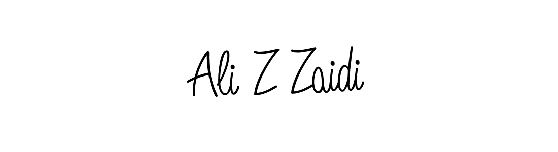 How to make Ali Z Zaidi signature? Angelique-Rose-font-FFP is a professional autograph style. Create handwritten signature for Ali Z Zaidi name. Ali Z Zaidi signature style 5 images and pictures png