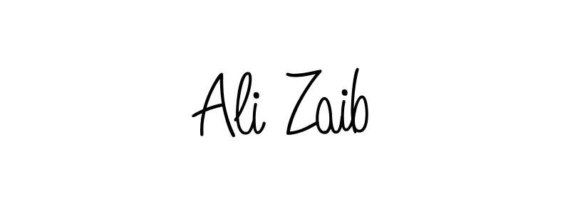 Design your own signature with our free online signature maker. With this signature software, you can create a handwritten (Angelique-Rose-font-FFP) signature for name Ali Zaib. Ali Zaib signature style 5 images and pictures png