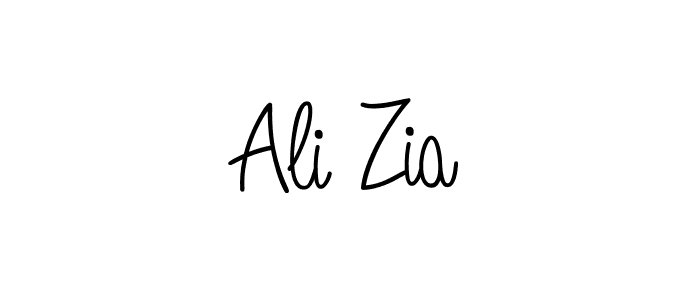 How to make Ali Zia name signature. Use Angelique-Rose-font-FFP style for creating short signs online. This is the latest handwritten sign. Ali Zia signature style 5 images and pictures png