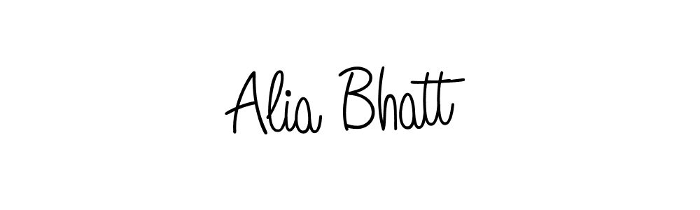 Design your own signature with our free online signature maker. With this signature software, you can create a handwritten (Angelique-Rose-font-FFP) signature for name Alia Bhatt. Alia Bhatt signature style 5 images and pictures png
