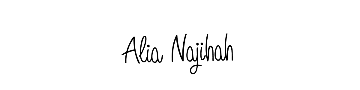 Make a short Alia Najihah signature style. Manage your documents anywhere anytime using Angelique-Rose-font-FFP. Create and add eSignatures, submit forms, share and send files easily. Alia Najihah signature style 5 images and pictures png