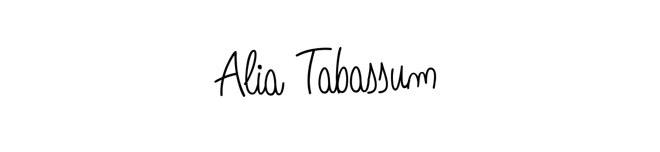 Also You can easily find your signature by using the search form. We will create Alia Tabassum name handwritten signature images for you free of cost using Angelique-Rose-font-FFP sign style. Alia Tabassum signature style 5 images and pictures png