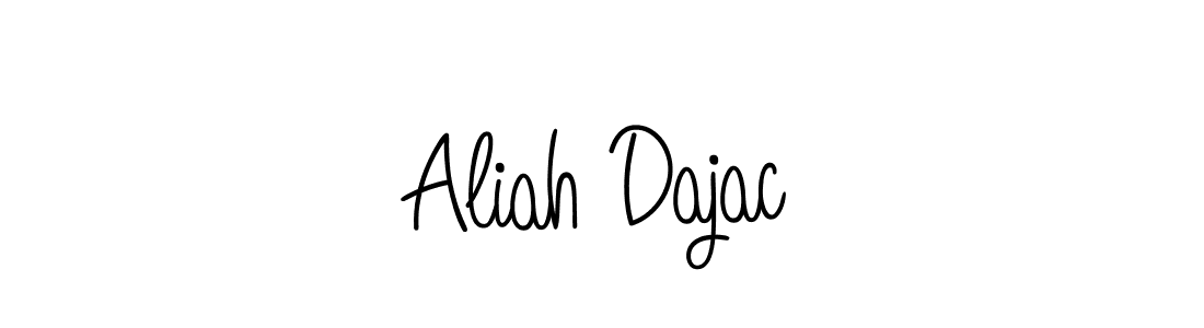 if you are searching for the best signature style for your name Aliah Dajac. so please give up your signature search. here we have designed multiple signature styles  using Angelique-Rose-font-FFP. Aliah Dajac signature style 5 images and pictures png