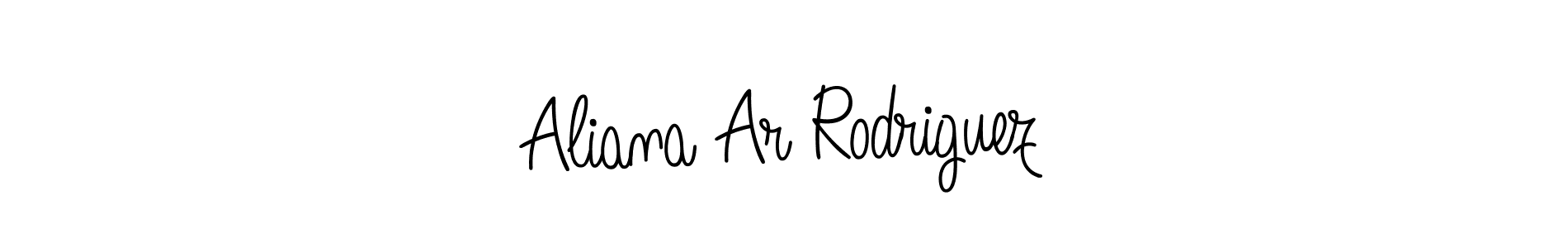 Use a signature maker to create a handwritten signature online. With this signature software, you can design (Angelique-Rose-font-FFP) your own signature for name Aliana Ar Rodriguez. Aliana Ar Rodriguez signature style 5 images and pictures png