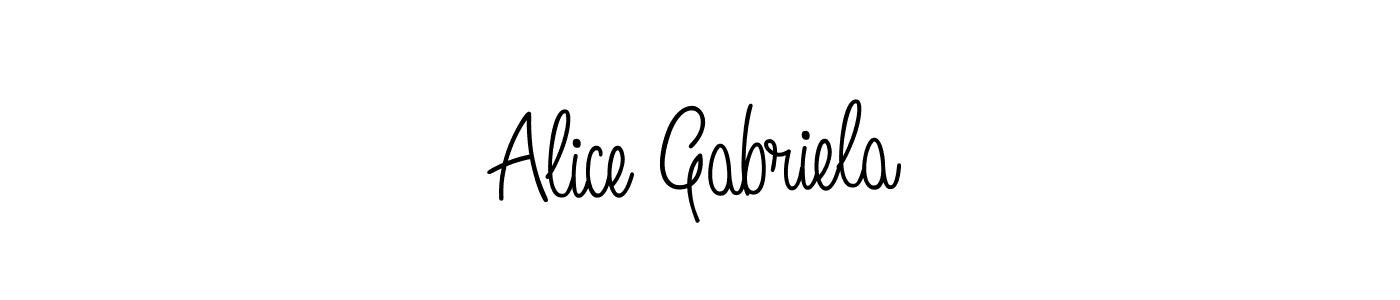 if you are searching for the best signature style for your name Alice Gabriela. so please give up your signature search. here we have designed multiple signature styles  using Angelique-Rose-font-FFP. Alice Gabriela signature style 5 images and pictures png