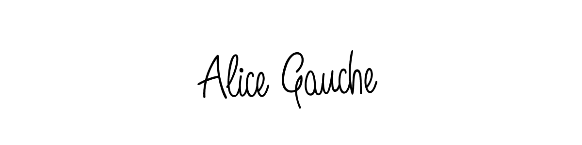 Check out images of Autograph of Alice Gauche name. Actor Alice Gauche Signature Style. Angelique-Rose-font-FFP is a professional sign style online. Alice Gauche signature style 5 images and pictures png