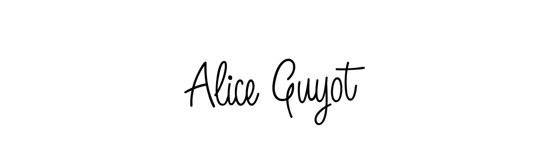 Similarly Angelique-Rose-font-FFP is the best handwritten signature design. Signature creator online .You can use it as an online autograph creator for name Alice Guyot. Alice Guyot signature style 5 images and pictures png