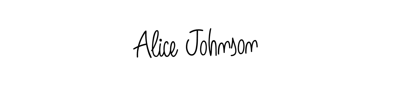 It looks lik you need a new signature style for name Alice Johnson. Design unique handwritten (Angelique-Rose-font-FFP) signature with our free signature maker in just a few clicks. Alice Johnson signature style 5 images and pictures png