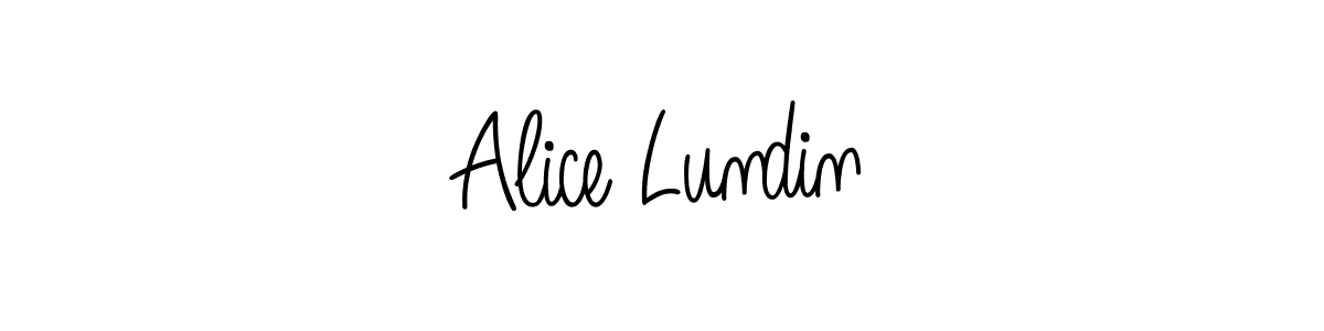 Also we have Alice Lundin name is the best signature style. Create professional handwritten signature collection using Angelique-Rose-font-FFP autograph style. Alice Lundin signature style 5 images and pictures png