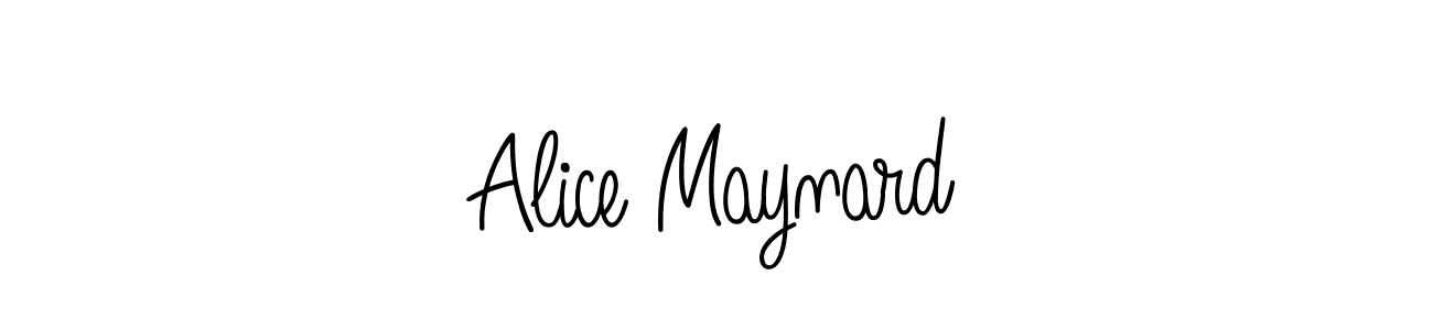 Make a beautiful signature design for name Alice Maynard. With this signature (Angelique-Rose-font-FFP) style, you can create a handwritten signature for free. Alice Maynard signature style 5 images and pictures png