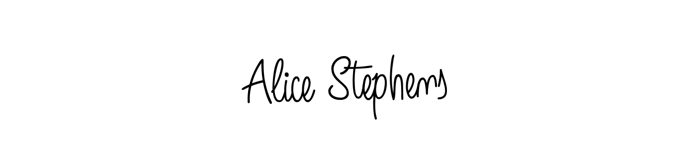 Alice Stephens stylish signature style. Best Handwritten Sign (Angelique-Rose-font-FFP) for my name. Handwritten Signature Collection Ideas for my name Alice Stephens. Alice Stephens signature style 5 images and pictures png