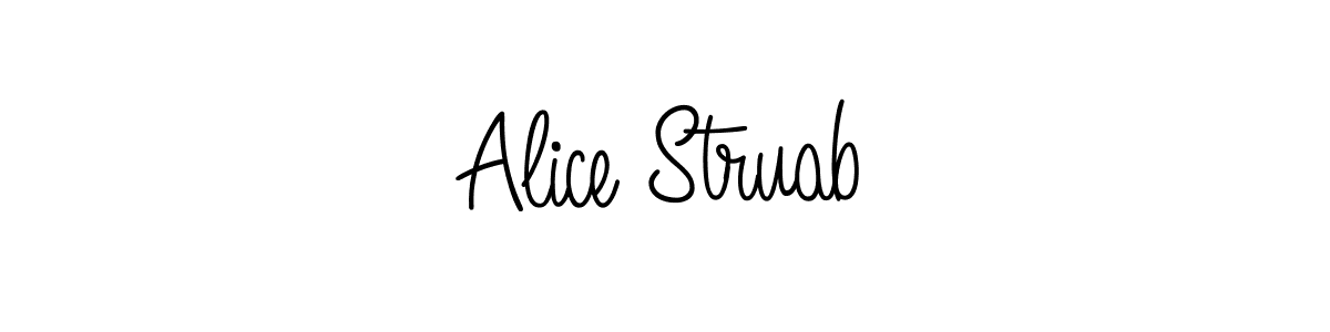 You should practise on your own different ways (Angelique-Rose-font-FFP) to write your name (Alice Struab) in signature. don't let someone else do it for you. Alice Struab signature style 5 images and pictures png