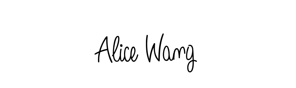 Alice Wang stylish signature style. Best Handwritten Sign (Angelique-Rose-font-FFP) for my name. Handwritten Signature Collection Ideas for my name Alice Wang. Alice Wang signature style 5 images and pictures png