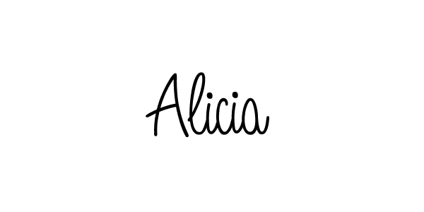 Also we have Alicia name is the best signature style. Create professional handwritten signature collection using Angelique-Rose-font-FFP autograph style. Alicia signature style 5 images and pictures png