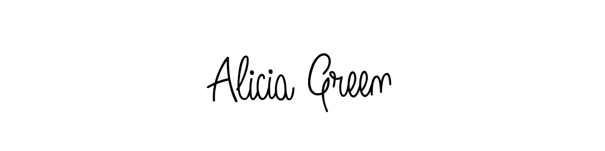 Make a beautiful signature design for name Alicia Green. With this signature (Angelique-Rose-font-FFP) style, you can create a handwritten signature for free. Alicia Green signature style 5 images and pictures png