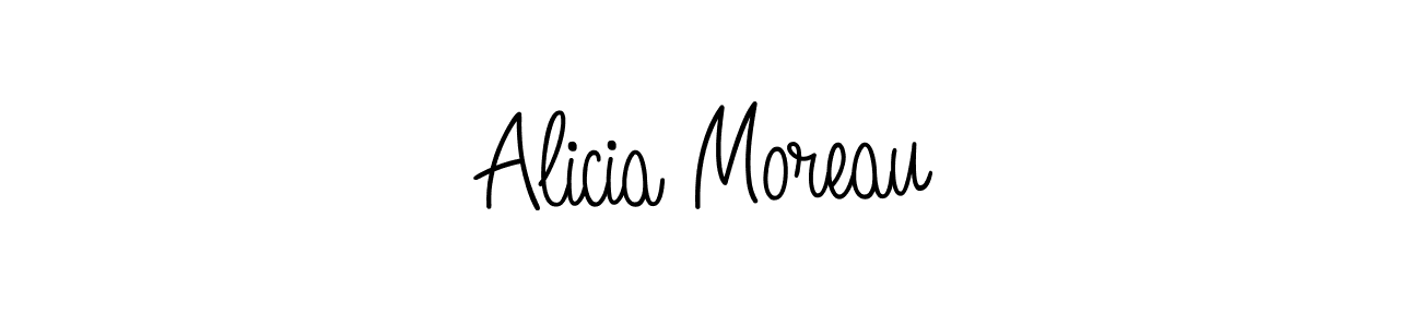 Create a beautiful signature design for name Alicia Moreau. With this signature (Angelique-Rose-font-FFP) fonts, you can make a handwritten signature for free. Alicia Moreau signature style 5 images and pictures png