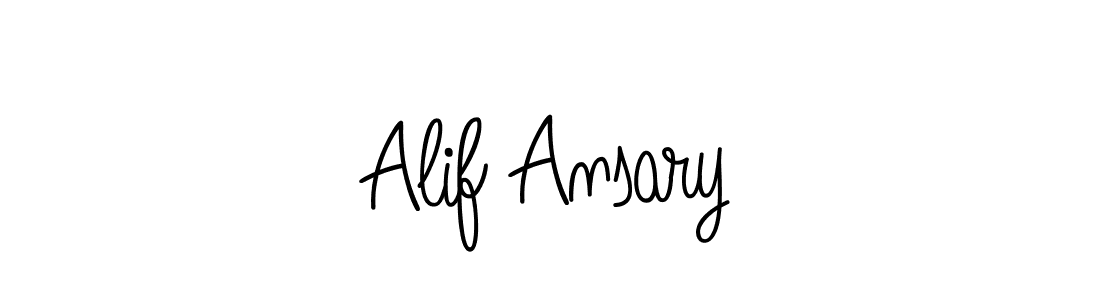 How to make Alif Ansary signature? Angelique-Rose-font-FFP is a professional autograph style. Create handwritten signature for Alif Ansary name. Alif Ansary signature style 5 images and pictures png