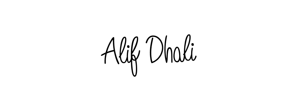 How to Draw Alif Dhali signature style? Angelique-Rose-font-FFP is a latest design signature styles for name Alif Dhali. Alif Dhali signature style 5 images and pictures png