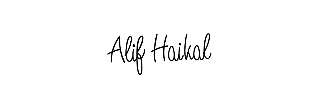 How to Draw Alif Haikal signature style? Angelique-Rose-font-FFP is a latest design signature styles for name Alif Haikal. Alif Haikal signature style 5 images and pictures png