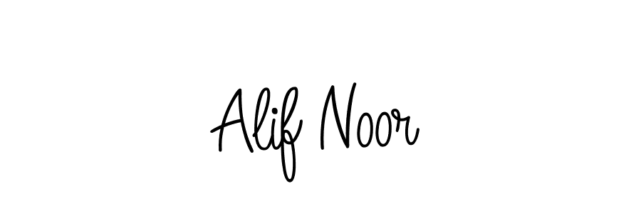 The best way (Angelique-Rose-font-FFP) to make a short signature is to pick only two or three words in your name. The name Alif Noor include a total of six letters. For converting this name. Alif Noor signature style 5 images and pictures png