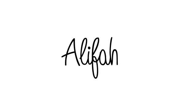 Make a beautiful signature design for name Alifah. With this signature (Angelique-Rose-font-FFP) style, you can create a handwritten signature for free. Alifah signature style 5 images and pictures png