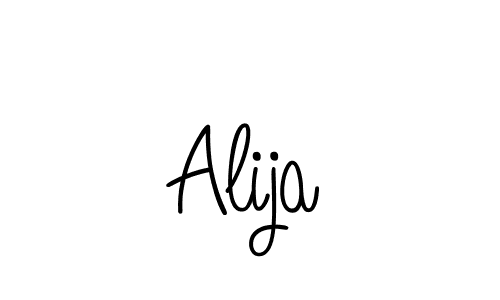 Make a beautiful signature design for name Alija. With this signature (Angelique-Rose-font-FFP) style, you can create a handwritten signature for free. Alija signature style 5 images and pictures png