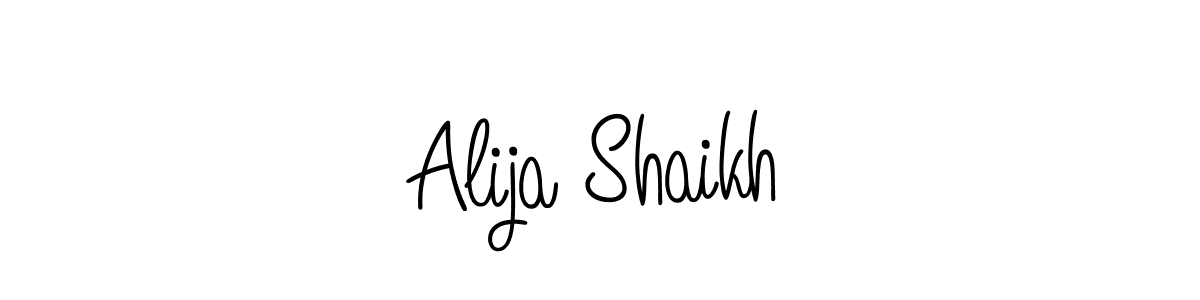 Make a short Alija Shaikh signature style. Manage your documents anywhere anytime using Angelique-Rose-font-FFP. Create and add eSignatures, submit forms, share and send files easily. Alija Shaikh signature style 5 images and pictures png